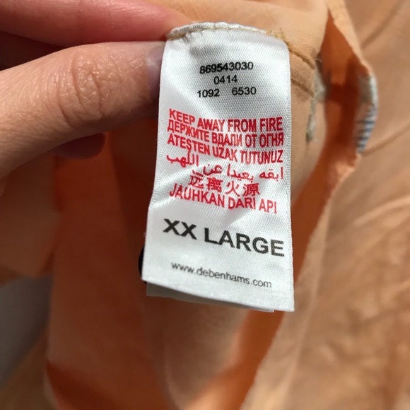 Mantaray Orange Button Down Shirt - Picture 9 of 11